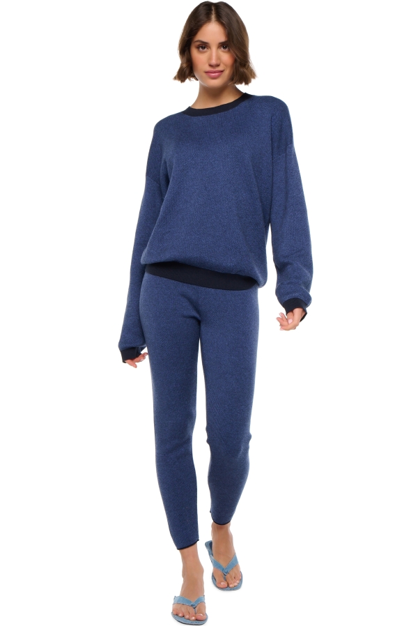 Baumwolle & Cashmere kaschmir pullover damen fruhjahr sommer kollektion stormie blue navy s